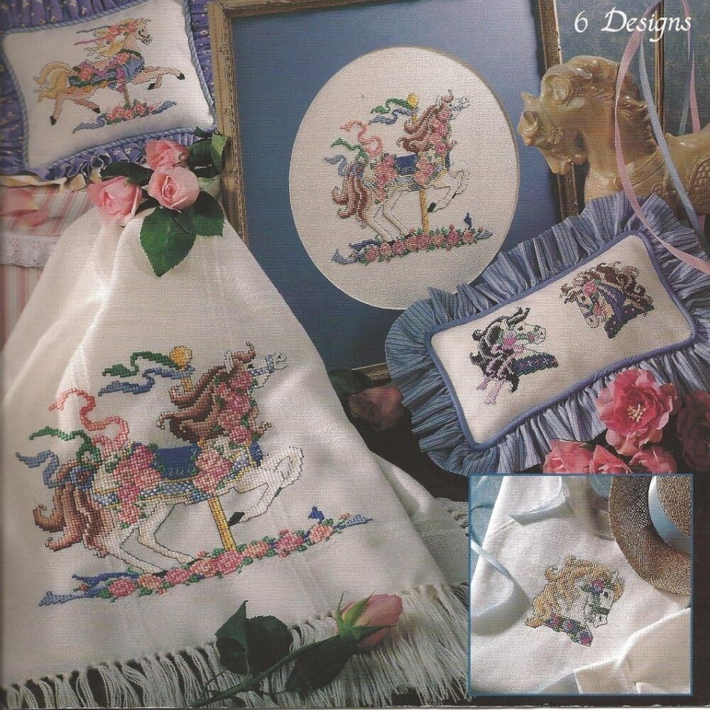 Leisure Arts Leaflet 2366 Carousel Magic Cross Stitch Chart